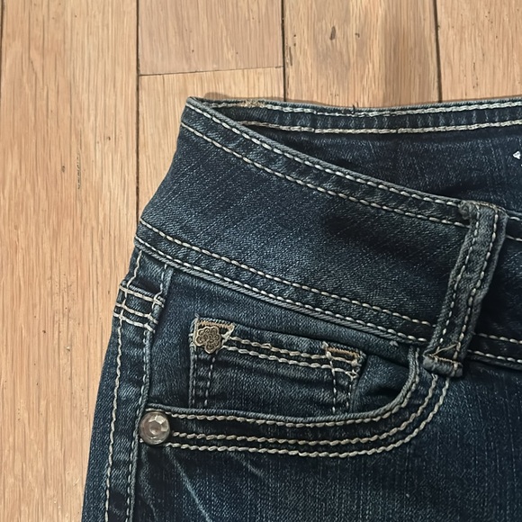 Wallflower ‘Luscious Curve’ Style Womens 2000s Style Denim Double Button Sz 1 - Picture 11 of 14